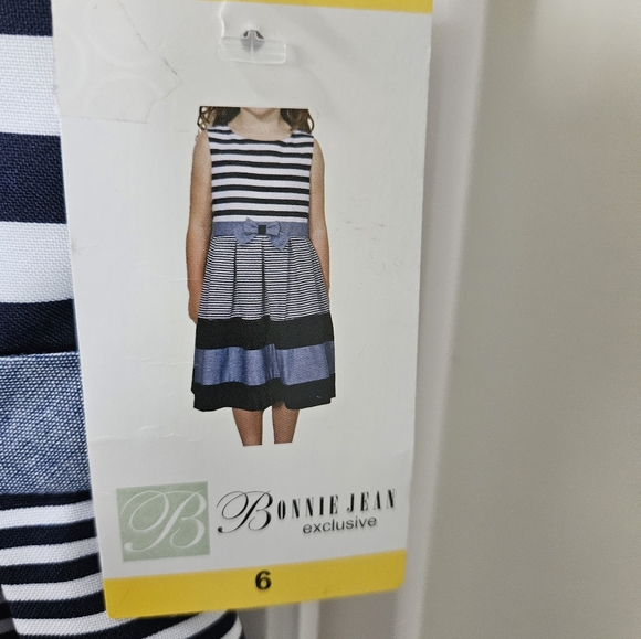 Bonnie Jean Girls Navy Dress size 6 - Picture 3 of 5